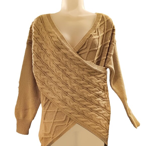 Cable Knit Criss-Cross Sweater - Picture 3 of 6